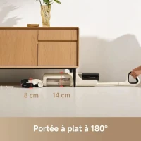 MOVA K30 - Aspirateur Laveur Sec Et Humide - Portée a plat 180° - Aspiration 18 kPa - Nettoyage des Bords - Séchage a l'air Chaud(m-5)