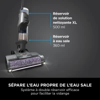 Shark HydroVac WD210EU - Aspirateur Laveur sans fil pour sols durs - Brosse rotative antimicrobienne(m-4)