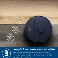 Aspirateur robot laveur avec station - PHILIPS - XU2000/15 - Série 2000 - 6000 Pa - = 66 dB - Bleu nuit(m-5)