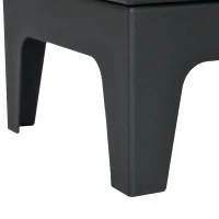 HOMCOM Cheminée à l'éthanol sur pieds style contemporain avec réservoir 1,2Lenviron couverture 25 m² 39 x 26 x 54 cm noir(m-9)