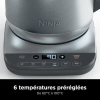 Bouilloire - NINJA - KT201EU - 3000 W - 1,7 L - Socle 360° - Température réglable - Inox(m-2)