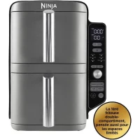 Friteuse sans huile NINJA - Double Stack XL SL400EU - Capacité 9,5L - 6 programmes de cuisson - 2470W(m-1)