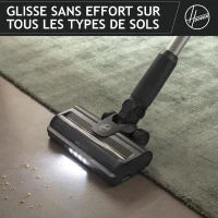 Hoover HF1 Plus Flex - Aspirateur Balai sans Fil avec Tube Flexible HF1P10HX - Léger & Puissant - Turbo Mode - Brosse Anti-Twist LED(m-4)
