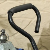 Outsunny 114L Steel Frame Garden Cart Trolley - Blue(m-9)