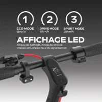 Trottinette électrique - URBANGLIDE - 85 Lite - Roues 8.5 - 36V - 400W - Autonomie 20 km - Frein a disque - Clignotants - Feu stop(m-5)