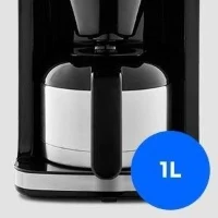 Cafetiere Filtre Digitale Isotherme avec Broyeur - MEDION - 1000W - 1,0L - Silver(m-5)