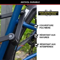 Antivol Vélo Pliable - MASTER LOCK - 8335EURDPRO - Acier Trempé, 4 Clés, Support Inclus(m-5)