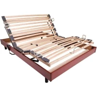 Ensemble relaxation matelas + sommier électrique 140x190 - Mousse - Ferme - TALCA Fabrication française(m-2)