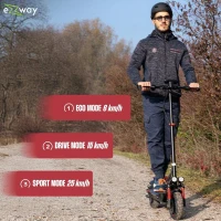 Trottinette électrique tout terrain pliable EBOOST INFINITY - EZWAY - 10 - 48V - 800W - Auto 90KM Feu stop + clignotants(m-2)