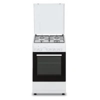 Cuisiniere gaz OCEANIC OCEACG50GW - 4 feux - L49,8 xP61 xH 86 cm - Blanc(m-1)