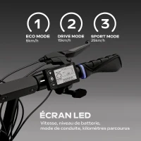 Trottinette électrique - URBANGLIDE - ECROSS ONE - 800 W - Pneus 10 - Max 25 km/h - Autonomie jusqu'a 50 km(m-4)