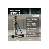 Trottinette électrique - SEGWAY-NINEBOT - KickScooter F2 Pro E - 900W - 10 pouces - 55 km(m-2)