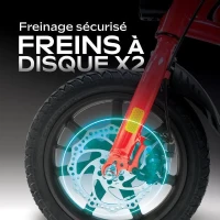 Draisienne électrique - URBANGLIDE - BIKE 140 RED - 36V - 350W - Pneus 14 - Autonomie 18KM - Vitesse max 25KM/h(m-4)