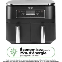 Friteuse sans huile NINJA - Foodi Dual Zone AF300EU - Capacité 7,6L - 6 programmes de cuisson - 2400W(m-2)