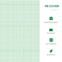 Outsunny Mini Greenhouse, Small Plant Grow House for Outdoor with Durable PE Cover, Observation Windows, 120 x 60 x 60 cm, Green(m-4)