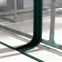 Outsunny 214cm x 118cm Walk-In Lean To Greenhouse, with Accessories(m-9)