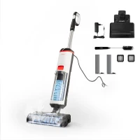 Aspirateur balai laveur vapeur - POLTI RollySteam WD10 - 7000 Pa - 0,6 L - Noir / Blanc(m-1)