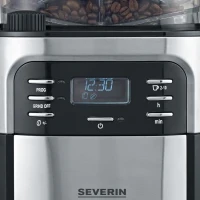 SEVERIN 4810 Cafetiere filtre avec broyeur intégré - Noir et inox - 1000W - 1,4 L(m-3)