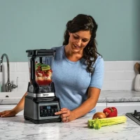 Robot multifonction Ninja : robot de cuisine, mixeur multi-usage et personnel -  BN800EU 3 en 1 Auto-IQ(m-6)