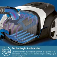 Aspirateur avec sac - PHILIPS - XD5123/10 - Série 5000 - 900W - 77db - Noir intense(m-5)