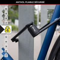 Antivol Vélo Pliable - MASTER LOCK - 8335EURDPRO - Acier Trempé, 4 Clés, Support Inclus(m-6)