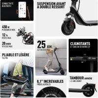 Trottinette électrique - SEGWAY - E2 E II - 450 W - 8,1(m-2)