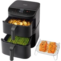 Friteuse sans huile COSORI - Turbo Tower Chef Edition - Capacité 10,8L - 2 cuves - 6 programmes - 2630W - Noir(m-2)
