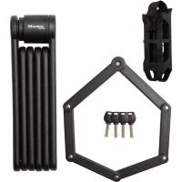 Antivol Vélo Pliable - MASTER LOCK - 8335EURDPRO - Acier Trempé, 4 Clés, Support Inclus(m-1)