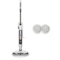 SHARK S8201EU Steam Mop - Balai Vapeur Automatique - 2 tampons rotatifs - 3 réglages vapeur - Elimine taches et saleté(m-2)