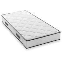Matelas 90 x 190 cm - Hauteur 19 cm - 380 ressorts ensachés - 7 zones - Equilibré - réversible - fabriqué en Belgique