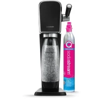Machine a soda et eau pétillante - SODASTREAM - ART - 1 bouteille compatible lave-vaiselle - 1 recharge de gaz 60 L - Noir(m-1)