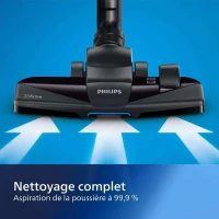 Aspirateur Traineau sans sac PHILIPS PowerPro Compact - FC9332/09 - 900W - Filtre Allergy H13 - Classe énergétique A(m-2)