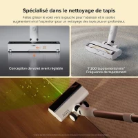 ROBOROCK H60 HUB - Aspirateur Balai sans Fil avec Station de Vidage Automatique - Batterie Amovible 60 Min - 115 AW(m-5)