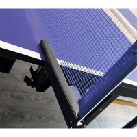 Tennis de table - Table de ping-pong - Pliable - Usage exterieur - 2 raquettes avec housse + 3 balles inclues - Bleu et noir(m-3)