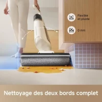 MOVA K30 - Aspirateur Laveur Sec Et Humide - Portée a plat 180° - Aspiration 18 kPa - Nettoyage des Bords - Séchage a l'air Chaud(m-6)