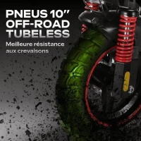 Trottinette électrique tout terrain pliable ECROSS PRO LITE 2- URBANGLIDE - 10 - 48V - 800W - Auto 40KM Feu stop + clignotants(m-5)