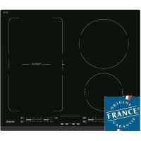 Table de Cuisson Induction SAUTER - 4 foyers - L60 x P51cm - SPI4664B - 7200W - Revetement verre - Noir(m-1)