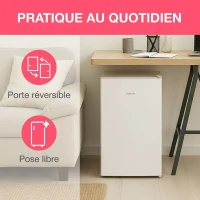 Réfrigérateur table top - OCEANIC - 90L - 37dB - Classe E - L44,5 x P47,5 x H85 cm - Blanc(m-5)