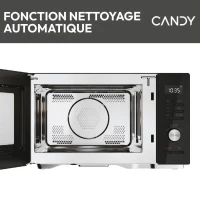 Micro-ondes Combi Candy Essenza CMCA29EDLB 1000W 29L Digital Noir -Combiné a chaleur tournante- 5 Niveaux de Puissance -10 Menus Aut(m-4)