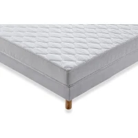 Ensemble Matelas 140x190 cm + Sommier - Mousse - 5 zones - 15 cm - Ferme - DEKO DREAM Airflex(m-3)