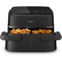 Friteuse sans huile - PHILIPS - NA150/00 - Airfryer Série 1000 - Panier flexible 7.L - Séparateur amovible - 2400W - Noir(m-1)
