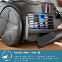 Aspirateur avec sac - PHILIPS - FC8289/09 - Série 2000 PowerGo - 900W - 77db - Gris anthracite(m-6)