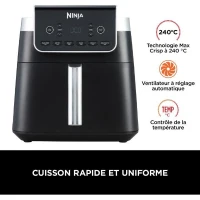 Friteuse sans huile NINJA - Max Pro AF180EU - Capacité 6,2L - 6 programmes de cuisson - 2000W(m-4)