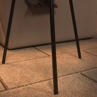 Outsunny Lampadaire d'extérieur trépied solaire sans fil avec batterie rechargeable par USB, luminosité réglable(m-9)