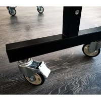 Tennis de table - Table de ping-pong - Pliable - Usage exterieur - 2 raquettes avec housse + 3 balles inclues - Bleu et noir(m-4)