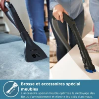 Aspirateur avec sac - PHILIPS - XD5123/10 - Série 5000 - 900W - 77db - Noir intense(m-4)