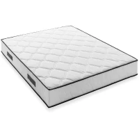 Ensemble matelas sommier 140 x 190 cm Hauteur 24 cm - ressorts ensachés - 7 zones - réversible - fabriqué en Belgique - DEKO DREAM(m-2)