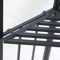 Outsunny 3(m) x 3(m) Garden Gazebo, Double Roof Outdoor Gazebo Canopy Shelter with Netting, Solid Steel Frame for Garden, Lawn, Backyard and Deck(m-9)