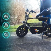 Draisienne électrique - URBANGLIDE - Thunder 160 - 400W - 16 - Adulte - Pliable - Gris(m-3)