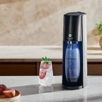 Machine a soda et eau pétillante - SODASTREAM - E-TERRA - 1 bouteille compatible lave-vaisselle - 1 recharge de gaz 60L - Noir(m-3)